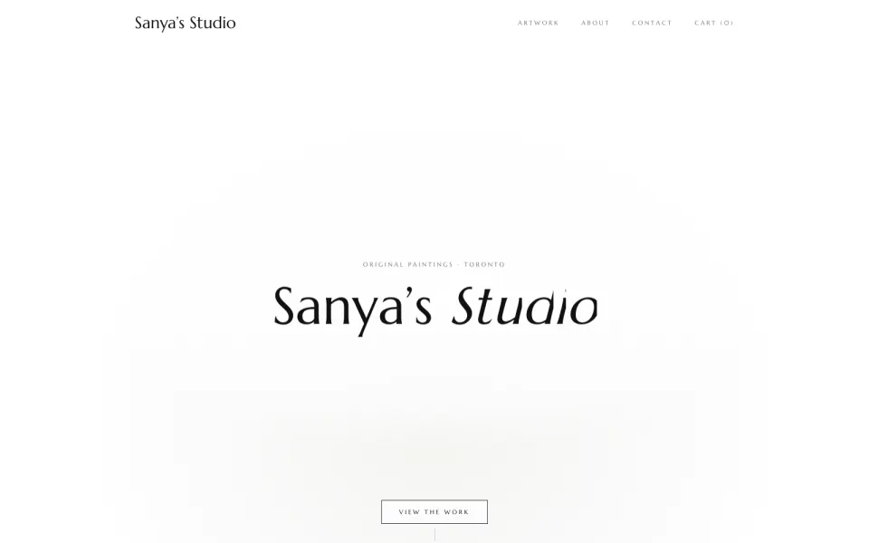 Sanya’s Studio homepage